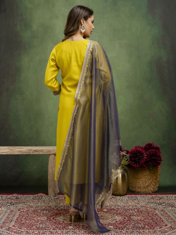 VP 9715 L Women's Silk Blend Embroidered Kurta Pant with Dupatta Set Sale price Rs.1,999.00 Regular price Rs.4,999.00